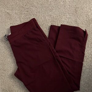 Figs Women's Burgundy Kade cargo